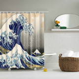 New Colorful Eco-friendly Beach Conch Starfish Shell Polyester  High Quality Washable Bath Decor Shower Curtains New Colorful Eco-friendly Beach Conch Starfish Shell Polyester  High Quality Washable Bath Decor Shower Curtains