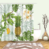 Large 180x200cm Bath cortinas Waterproof polyester fabric bath curtain pineapple print Shower curtain For bathroom curtain Large 180x200cm Bath cortinas Waterproof polyester fabric bath curtain pineapple print Shower curtain For bathroom curtain
