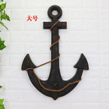 Wood Mediterranean Ship Wooden rudder helm Ship Anchor antique home decor wall decoration  vintage room decoration accessories