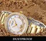 Luxury Sapphire Crystal Quartz Wristwatch