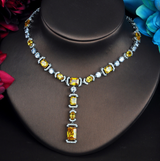 Fabulous CZ 18k White Gold Jewelry Set