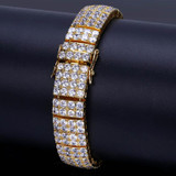 4 Row CZ Diamond Tennis Bracelet