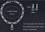 Majestic CZ Platinum Jewelry Set