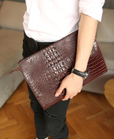 Crocodile Embossed Executive Clutch