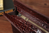 Crocodile Embossed Executive Clutch