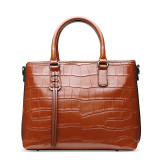 Genuine Leather Alligator Handbag