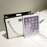 Vintage Chevron Chain Shoulder Bag