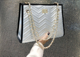 Vintage Chevron Chain Shoulder Bag