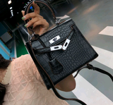 Designer Alligator Embossed Handbag