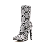 Women's Python Stiletto Chelsea Boots