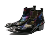 Genuine Leather Dragon Chelsea Boots