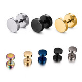 Stainless Steel Barbell Stud Earring