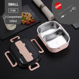 Portable Stainless Steel Lunch Box Bento Box Leakproof Food Container