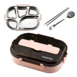 Portable Stainless Steel Lunch Box Bento Box Leakproof Food Container