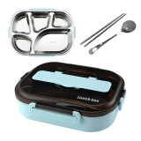 Portable Stainless Steel Lunch Box Bento Box Leakproof Food Container