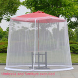 Outdoor See Through Mesh Mosquito Net Umbrella Cover