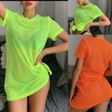 Sexy Women Sheer Mesh Bikini Cover Up
