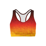 Fiery Triangles Sports Bra