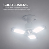 NEBO HIGH BRIGHT | LED 6000 Lumen | Directional Adjustable | Standard Light Socket | Garage, Work Shop | Carter Goods Bundle's