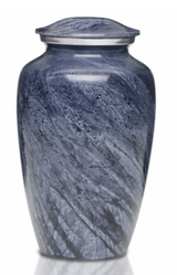 Simple Bluish Grey Cremation Urn