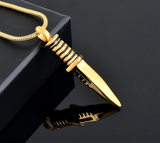 Hunting Knife Cremation Necklace
