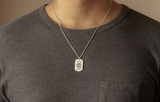 Fingerprint Dog Tag Necklace