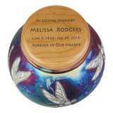 Dragonfly Raku Urn