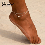 Simple Heart Anklet