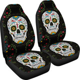 Flower Sugar Skull II Car Seat Covers