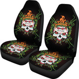 Fire Sugar Skull II Car Seat Covers