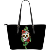 Green Sugar Skull Large Tote