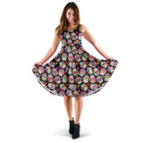 Multi Colored Sugar Skull Dress