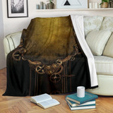 Steampunk Vintage Throw Blanket