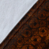 Steampunk Bronze Clock Throw Blanket