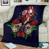 Whisper Sugar Skull Throw Blanket