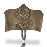 Steampunk Clock Hooded Blanket