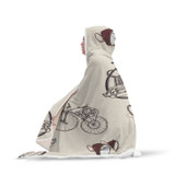 Steampunk Bike Hooded Blanket