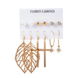 12 Pairs/Set Women's Earrings Set Stud Earrings For Women Bohemian Fashion Jewelry Vintage Geometric Crystal Pearl Earrings 2020 12 Pairs/Set Women's Earrings Set Stud Earrings For Women Bohemian Fashion Jewelry Vintage Geometric Crystal Pearl Earrings 2020