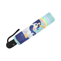 Beautiful Space Unicorn Rainbow Auto Foldable Umbrella