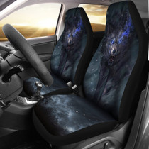 Wolf Blue Eyes Car Seat Covers