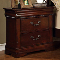 Mandura Contemporary Night Stand In Cherry Finish