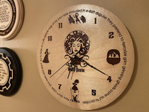Grim Grinning Ghosts Haunted Mansion Inspired Wooden Clock