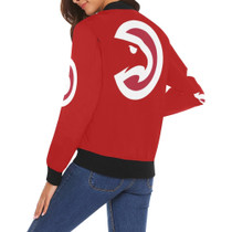 Atlanta Hawks All Over Print Bomber Jacket for Women
