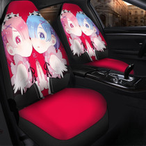 Ram And Rem Re Zero Cute Anime Girl Car Seat Covers