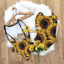 Sunflower One Piece Sexy 2 Wires Polyester Bodysuit
