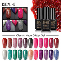 ROSALIND Gel Nail Polish Varnish Hybrid All For Manicure Set 7ML Semi Permanent Vernis UV Top Coat Poly  Gel Nail Polish