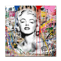 Street Graffiti Art of Marilyn Monroe Canvas Printing
