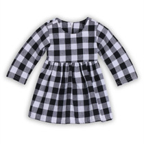 Newborn Baby Kids Girl Dress Plaid Bridesmaid Wedding Pageant Party Princess Tutu Prom Dress
