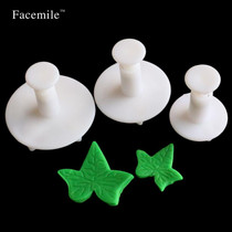 3pcs/set Fondant Tools Ivy Leaf Sugarcraft Cutters for Cake Decorating 01101