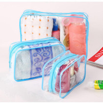 3pcs Transparent Cosmetic Bags PVC Makeup Bags Women Travel Organizer Necessary Beauty Case Toiletry Bag Bath Wash Make Up Box